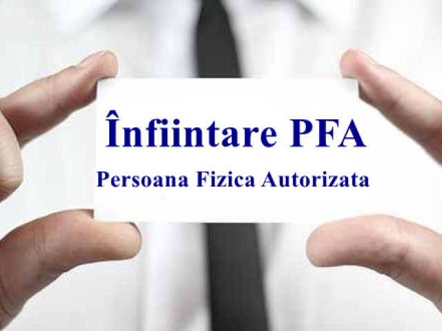 Înfiinţare PFA